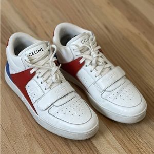 CT-02 CELINE HOMME Runway exclusive sneaker sneaker white red blue size 42